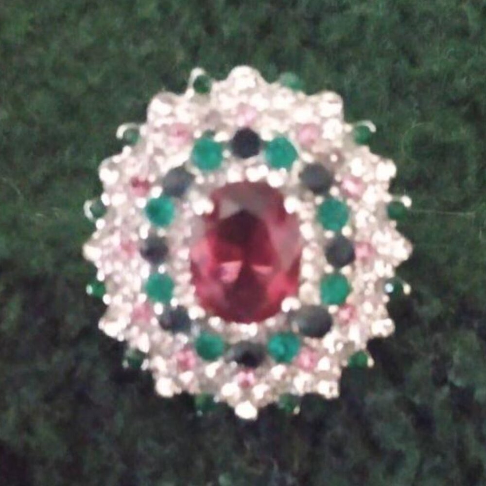 Multi-color Cocktail ring - Picture 2 of 5